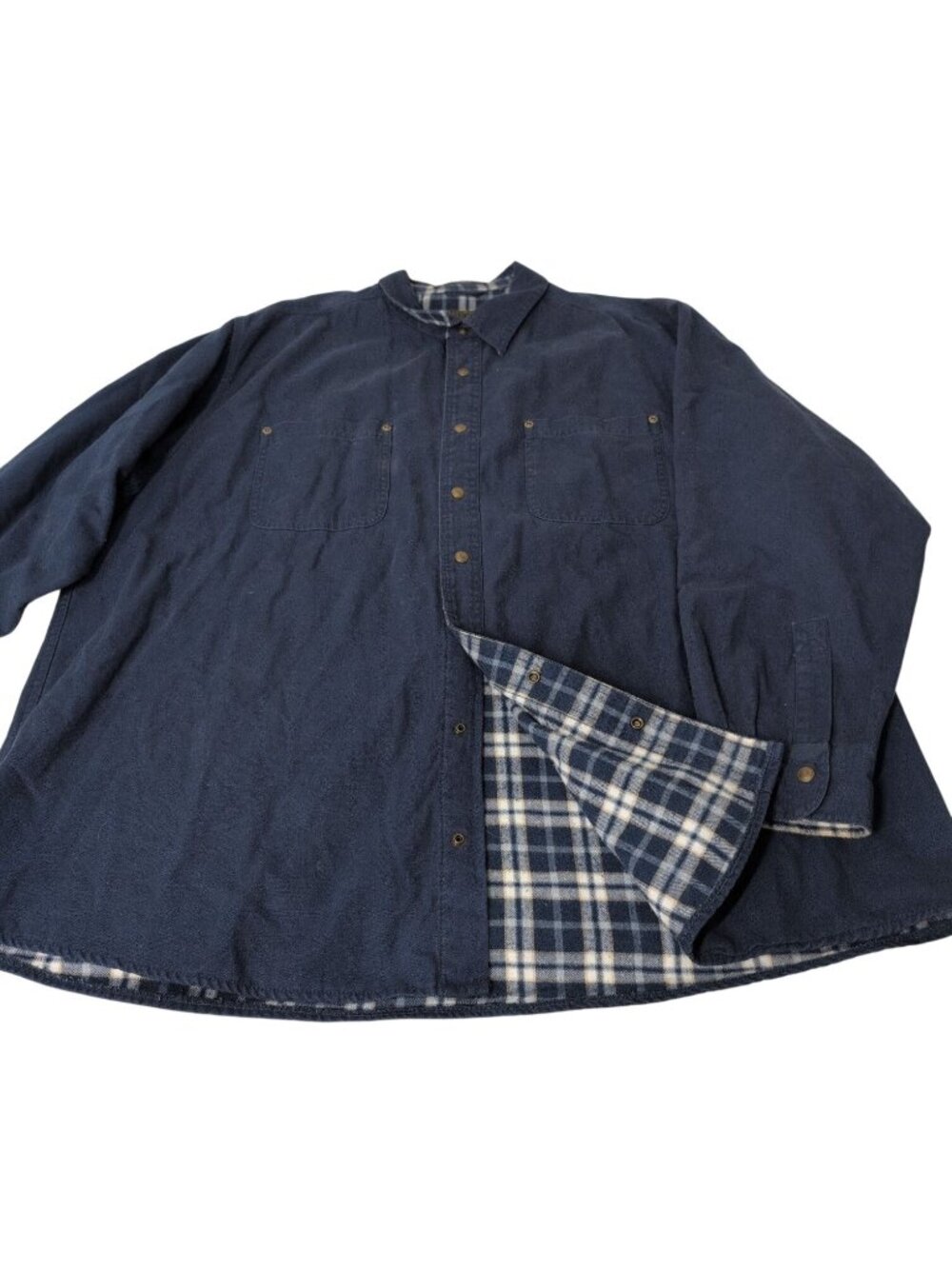 Chesterfield Lined Canvas Shirt Mens Size 2XL Blue Button Down Workwear Chore